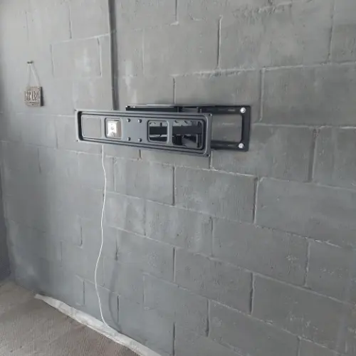 concrete wall tv mounting